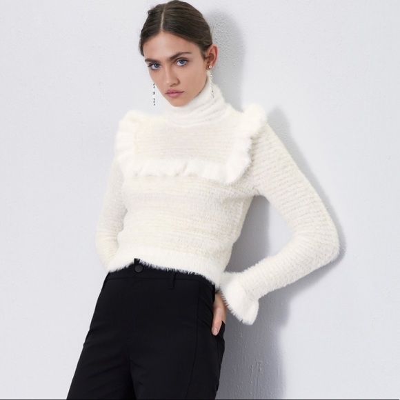 Zara | Sweaters | Zara Faux Fur Sweater 